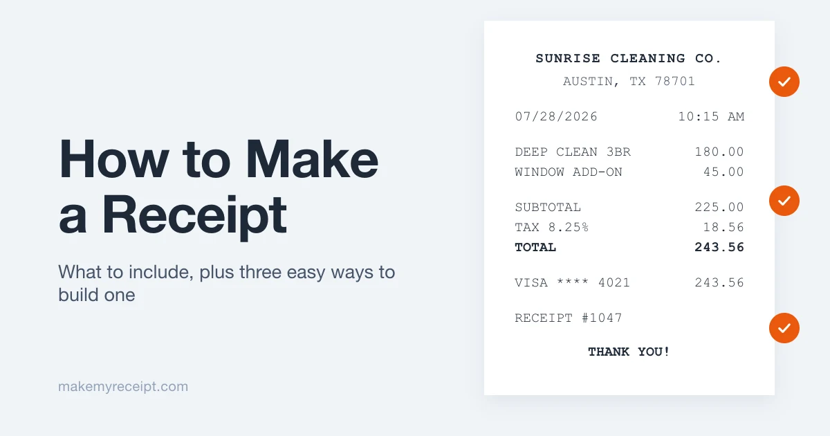 How to Make a Receipt: What to Include + 3 Easy Methods